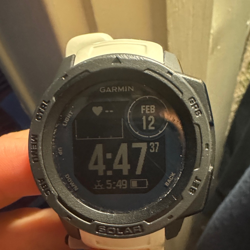 Garmin Instinct Solar Black and Gray Smartwatch
